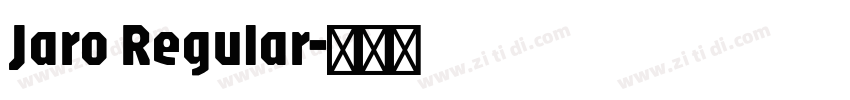Jaro Regular字体转换